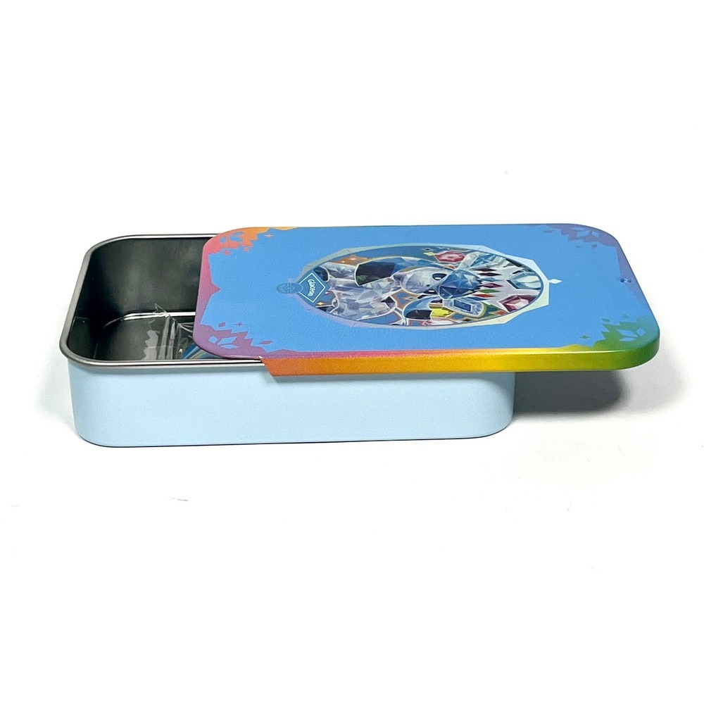 Pokemon TCG Glaceon Terastal Mini Tin with Sealed Glaceon Coin Blue Collectible - Picture 4 of 7